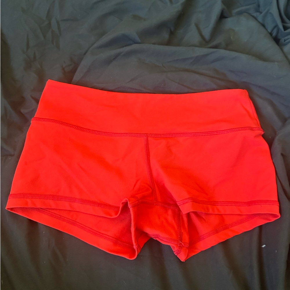 Red Women's Athletic Shorts